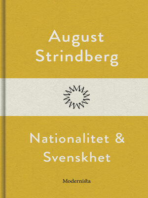 cover image of Nationalitet och Svenskhet